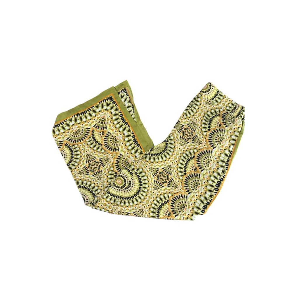 Women's Rose + Olive Wide Leg Patterned Pants Size M